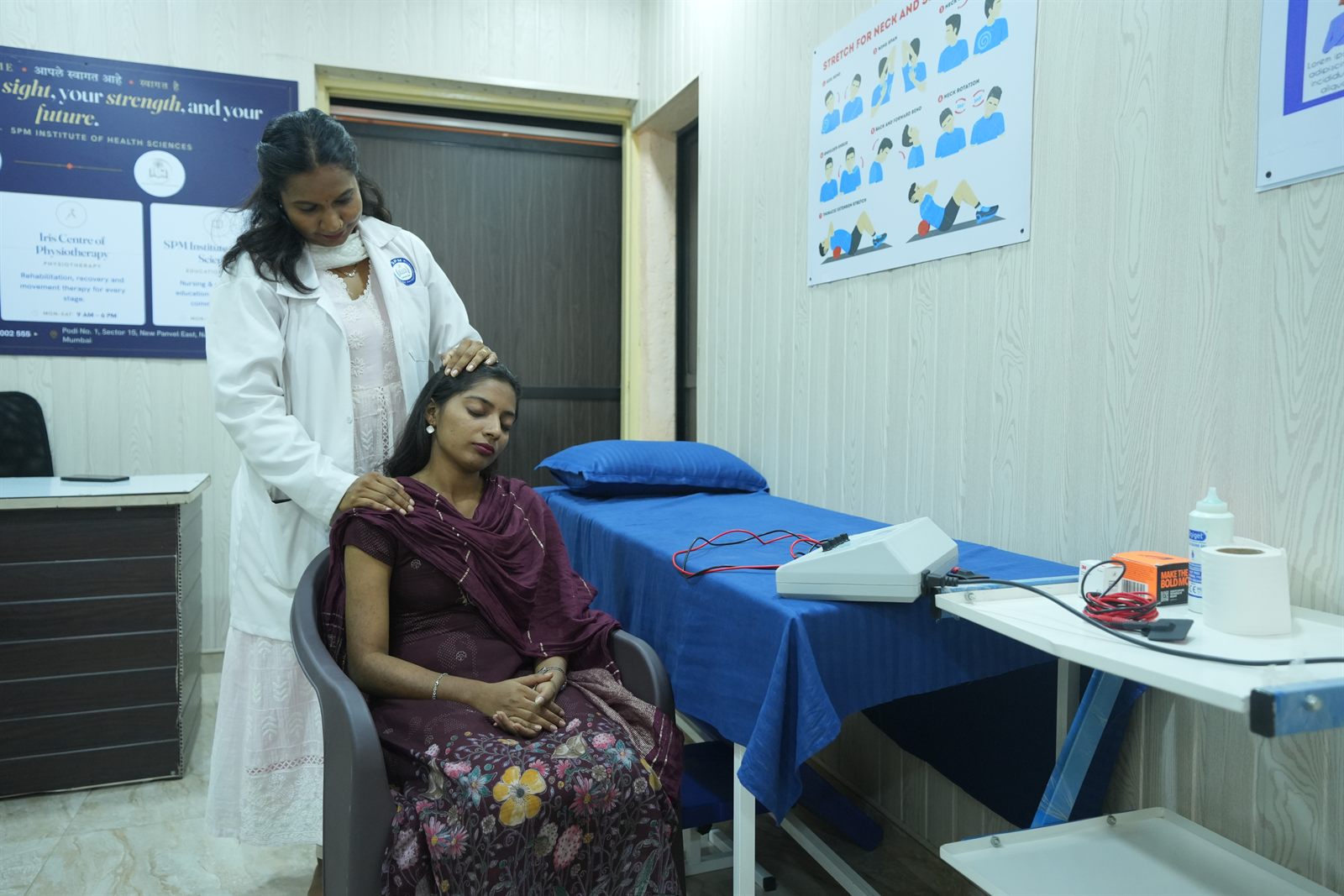 Neck and shoulder physiotherapy treatment at Iris Centre of Physiotherapy