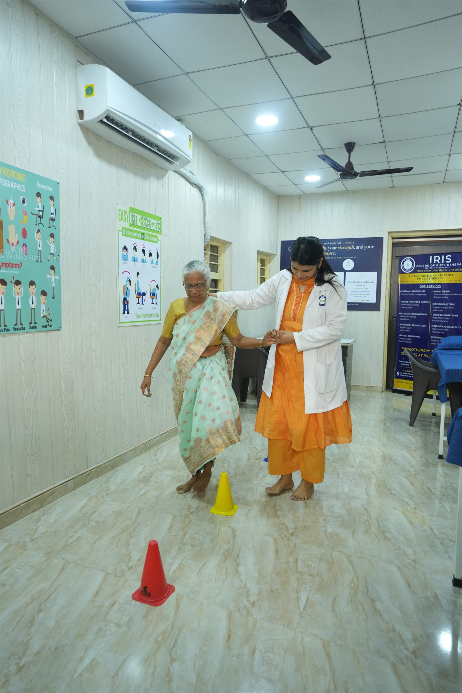 Senior citizen mobility rehabilitation at Iris Centre of Physiotherapy